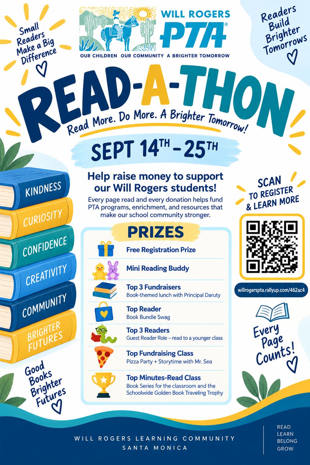 Read-A-Thon 2026 flyer: September 14 to 25